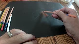 How to shade ribbons on black paper part II