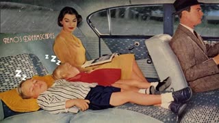 Oldies playing in the car and it's raining _ Dreamscape (road trip w_ cars passing) 3 HOURS ASMR