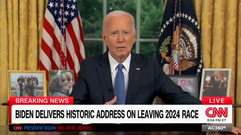 Biden Gives Speech Following Withdrawal From 2024 Race