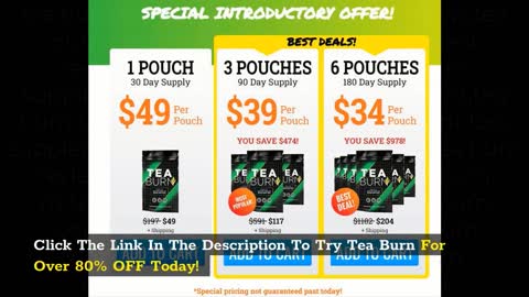 TEA BURN - Try For 80% Off - Tea Burn Review - Tea Burn