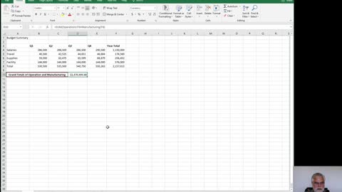 7 - Adding Totals on Different Worksheets