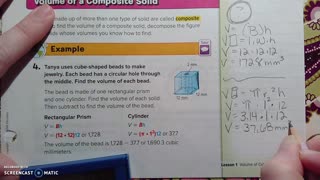 Gr 8 - Ch 8 - Lesson 1 - PART 2 - Volume of Cylinders