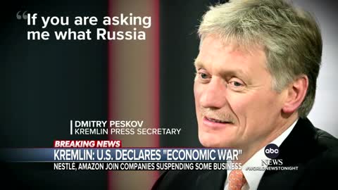 Kremlin accuses US of 'economic war' as sanctions mount