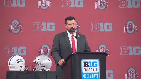 Ohio State head coach Ryan Day press conference at Big Ten Media Days