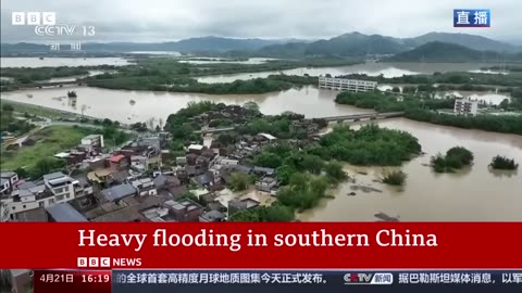 China floods: Tens of thousands of peopleevacuated from Guangdong after heavy rain | BBC News