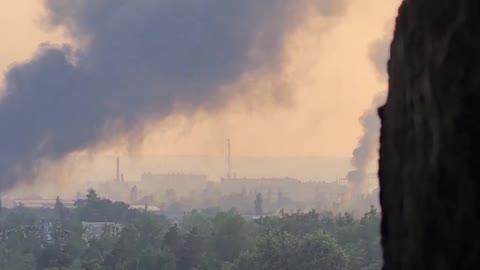 Ukraine War - Fire at Severodonetsk Azot plant