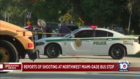 Shooting reported at bus stop in northwest Miami-Dade