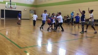 Blasian Babies Brother 2024 YMCA Youth Basketball Double Header Games With A Win!