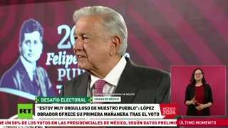 López Obrador celebra el resultado de las elecciones presidenciales