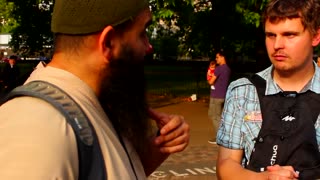 A Muslim Doesn't Know Why Jesus is Given a Title Beloging to God Alone - Speakers Corner