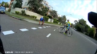 Cyclist Riding Outside the Bicycle Lane Gets a Well Deserved Prize