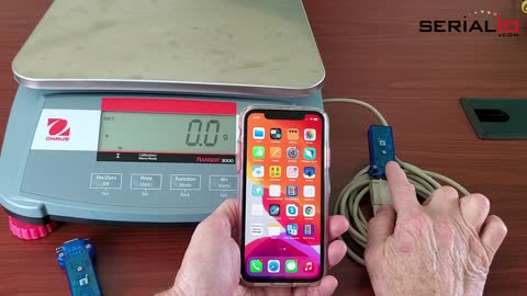 Ohaus Ranger 3000 Scale iPhone Wireless Post Weight As Keystrokes