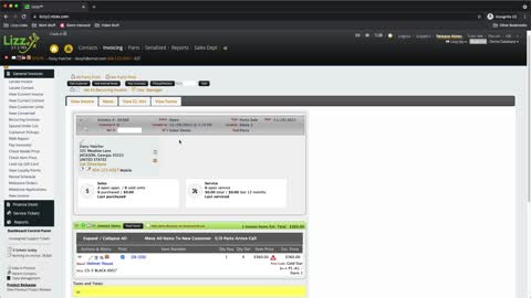 Lizzy DMS - Requesting Parts from Parts Sales
