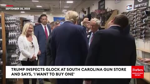 VIRAL MOMENT: Trump Tells South Carolina Gun Store Owner 'I Want To Buy' Glock