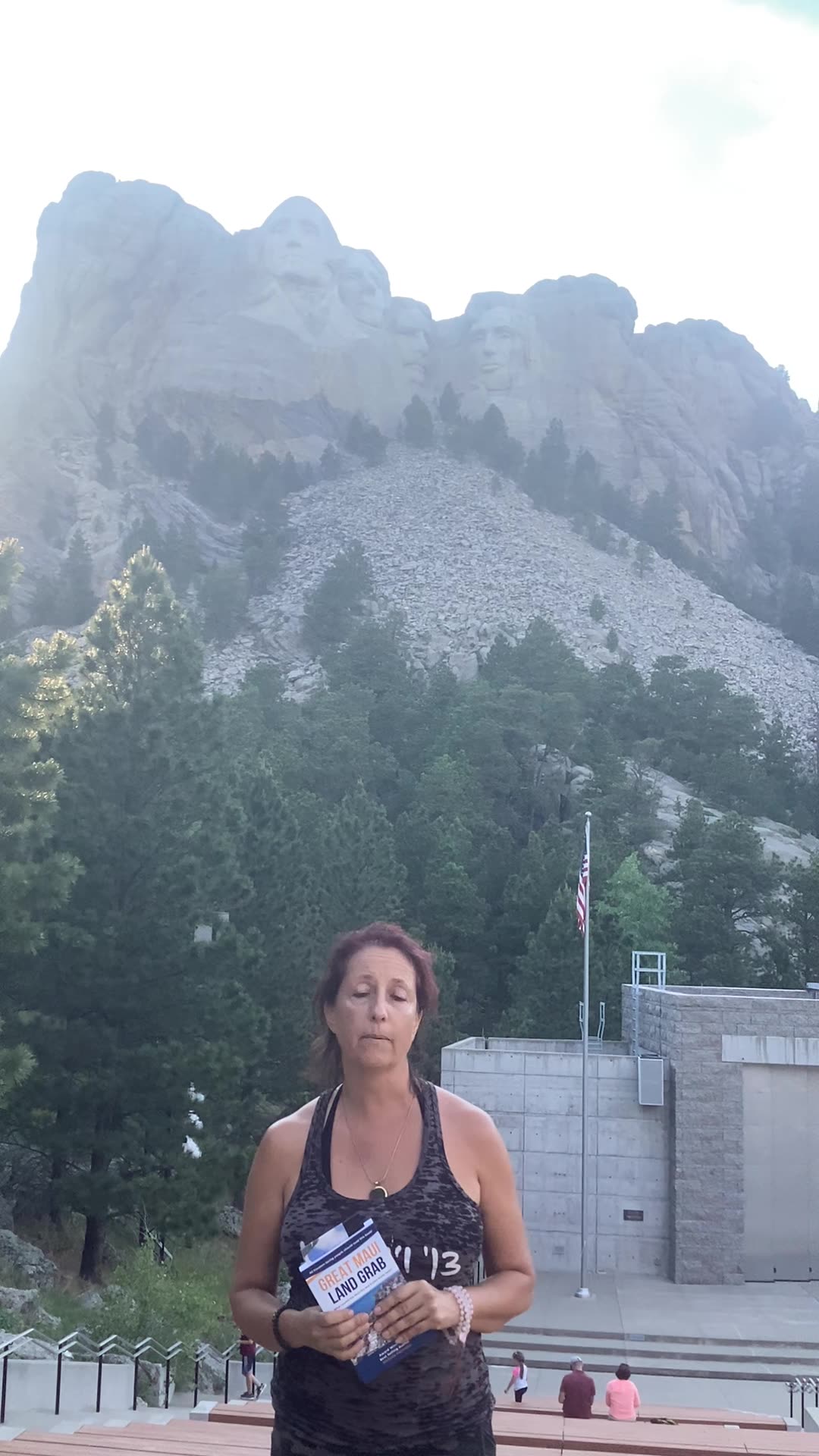 Mtn. Rushmore Over the Lakota Six Grandfathers Sacred Mountain