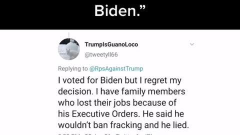 Leftists regret their choice in biden