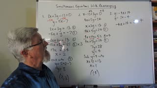 Math 2 Simultaneous Equations 04 With Rearranging First