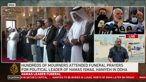 Haniyeh burial underway