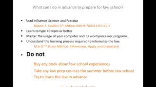 7 Secrets to Pre Law School Preparations - Learn How to Get A's Before Law School Starts