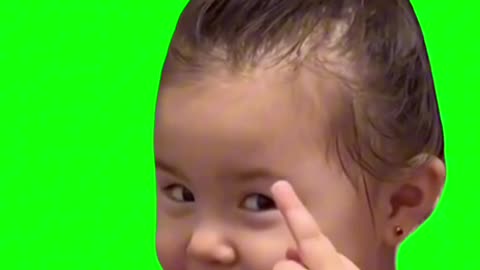 Flipping off meme green screen