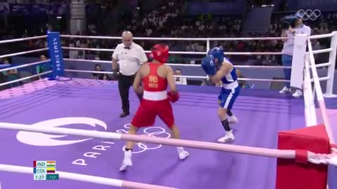 Preeti Out of Women's Boxing 54kg Round of 16 🥊 | Paris 2024 Highlights