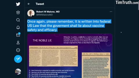 HHS MADE VACCINE DECEPTION LAW BACK IN 1984: THEY HAVE TO LIE ABOUT SAFETY TO PUSH VACCINE!