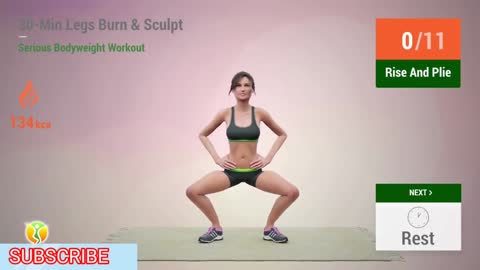 30 MIN LEGS BURN BODY WEIGHT WORKOUT