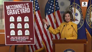 Pelosi shows off McConnell 'Grim Reaper' board