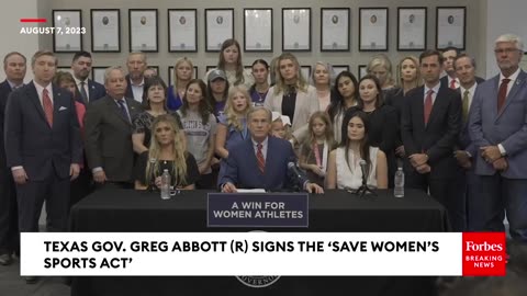 Greg Abbott Defends 'Save Women's Sports Act', Saying Lawsuits Should Be 'Dismissed Automatically'