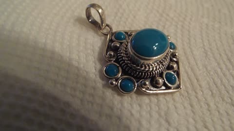 Sleeping Beauty Turquoise Pendant From My Personal Collection