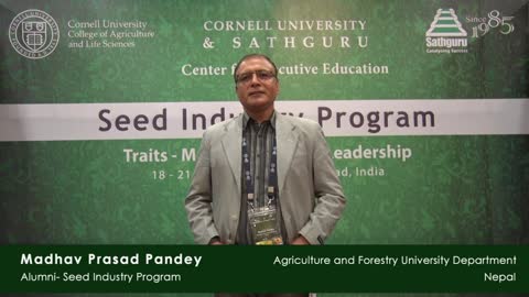 Madhav-Prasad-Pandey Nepal, Alumni-Seed Industry Program