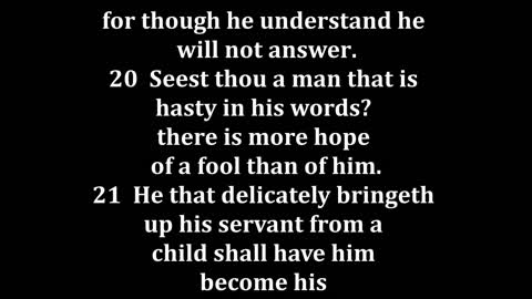 Proverbs 29 King James version