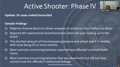 NIJ funded Research on Mass Shootings to Advance Evidence based Policy and Practice