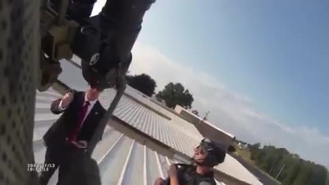 Bodycam footage from the rooftop after the Trump shooting has been released