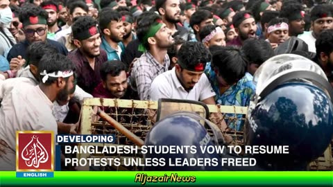 Bangladesh Protests To Go On Unless Leaders Freed | Nahid Islam | Sheikh Hasina | AljazairNews