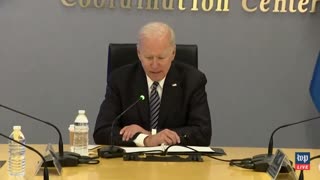 Joe Biden Gets Lost Reading His Notes During Incoherent Answer