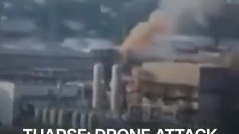 Ukrainian Drone Ignites Fire at Russian Oil Refinery in Tuapse | Shocking Footage!