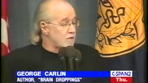 George Carlin speech at the National Press Club (May 13, 1999)