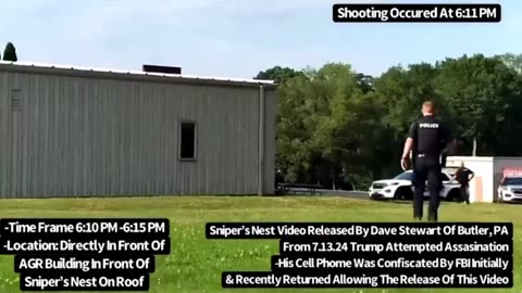 BREAKING: NEW VIDEO Dave Stewart of Butler Pa, Outside the building shots came from.