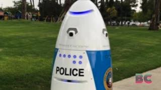 Baltimore tech company demonstrates AI-powered crime-fighting robot