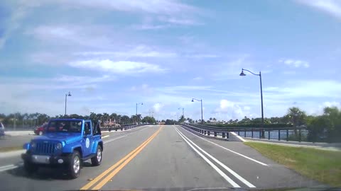Driving on Southern Boulevard by Mar A Lago,Palm Beach 1