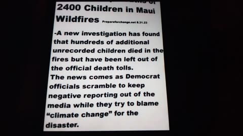 As Government officials try to reduce the death count in Maui it keeps rising.