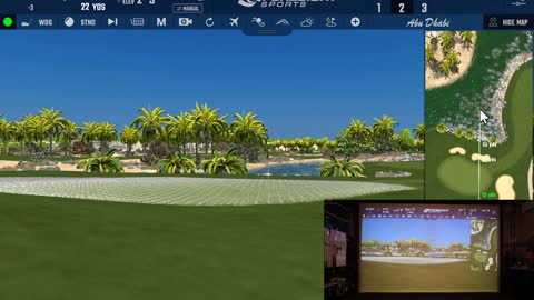 Playing Abu Dhabi Golf Club - Foresight Sport GCQuad