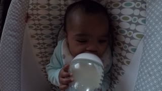 Blasian Babies Brother Bottle Feeds Himself!