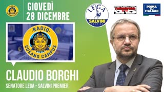 🔴 Intervista al Sen. Claudio Borghi su Radio Cusano Campus: MES, Unione Europea e Moneta Sovrana.
