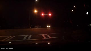 Caught A Shooting Star With The Car DVR Waiting For The Light To Change
