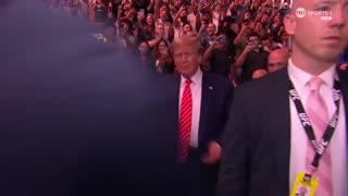 Crowd Goes Wild When Trump Makes Entrance At UFC 299
