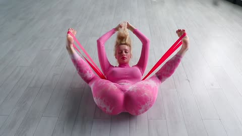 sexy Yoga open hips CONTORTION flexibility Total Body Stretch lingerie model Exercises Sierra
