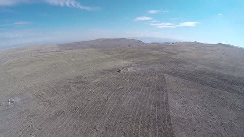 Drone view of sagebrush seeding in eastern Oregon