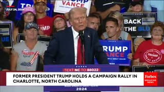 WATCH: Trump Slams Dems During North Carolina Rally: 'Their Thugs Are So Desperate To Stop Us'